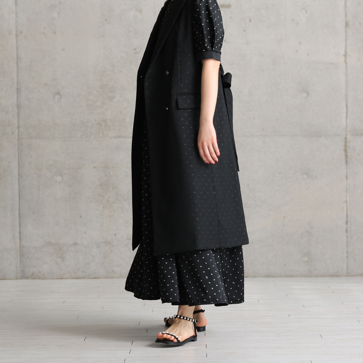 『Stella dot jersey』 long dress BLACKの画像