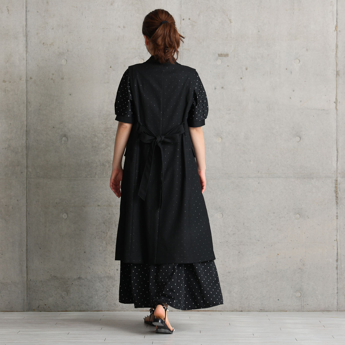 『Stella dot jersey』 long dress BLACKの画像