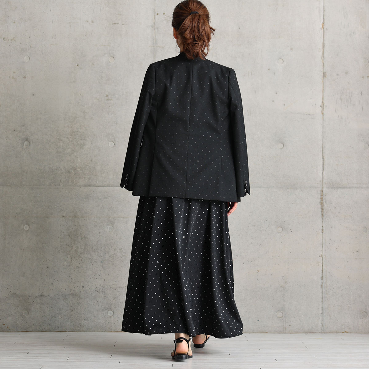 『Stella dot jersey』 long dress BLACKの画像