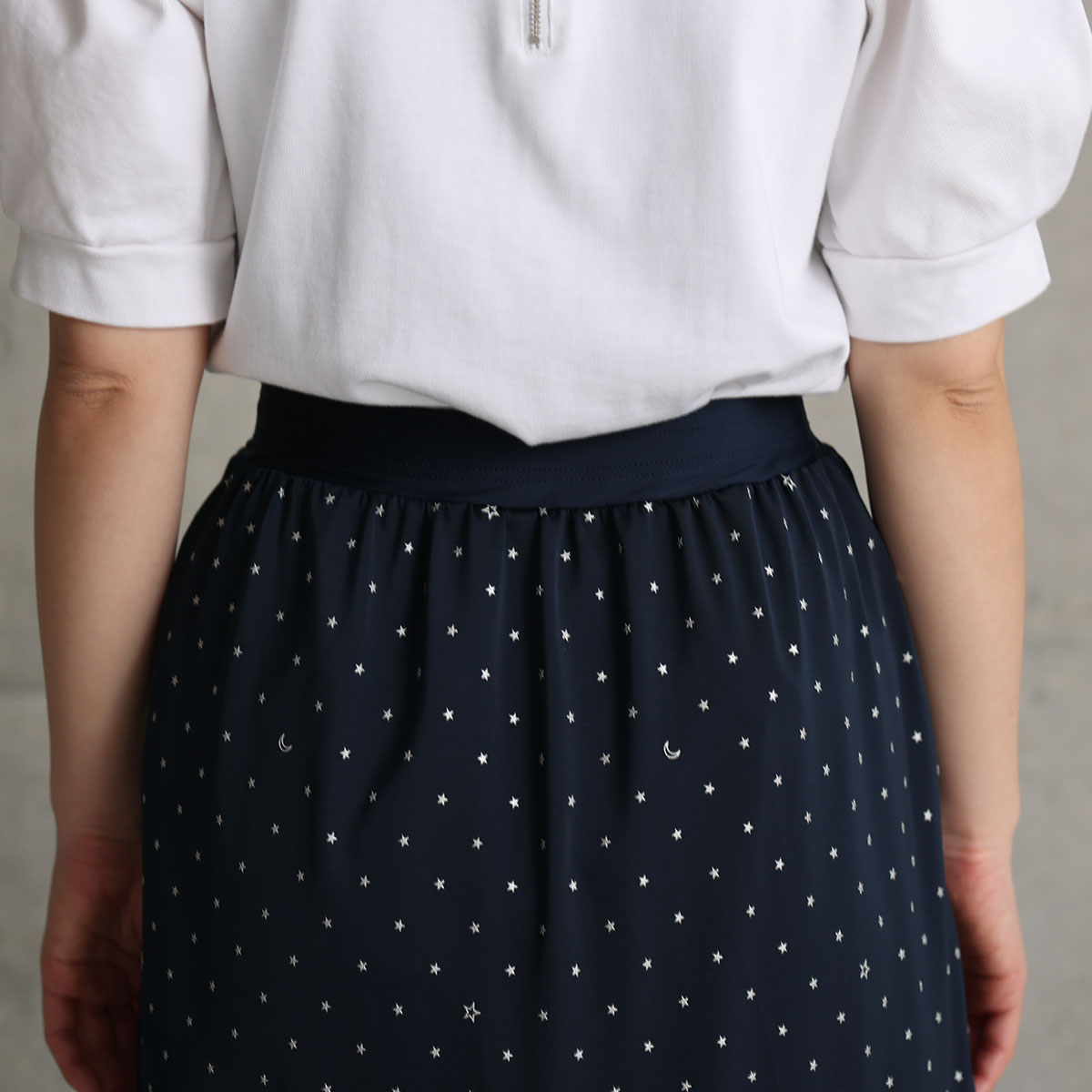 『Stella dot jersey』　mermaid skirt NAVYの画像