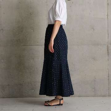 『Stella dot jersey』　mermaid skirt NAVYの画像