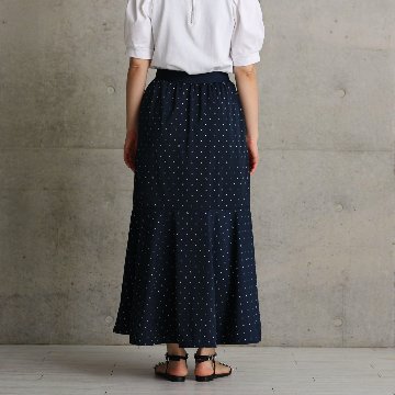 『Stella dot jersey』　mermaid skirt NAVYの画像