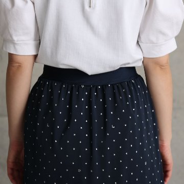 『Stella dot jersey』　mermaid skirt NAVYの画像