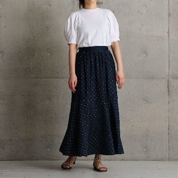 『Stella dot jersey』　mermaid skirt NAVYの画像