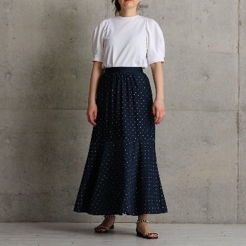 『Stella dot jersey』　mermaid skirt NAVYの画像