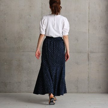 『Stella dot jersey』　mermaid skirt NAVYの画像