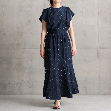 『Stella dot jersey』　mermaid skirt NAVYの画像