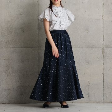 『Stella dot jersey』　mermaid skirt NAVYの画像