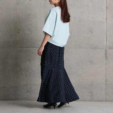 『Stella dot jersey』　mermaid skirt NAVYの画像