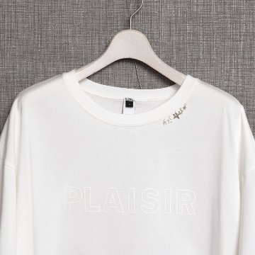 『PLAISIR』 LOGO Tee WHITEの画像