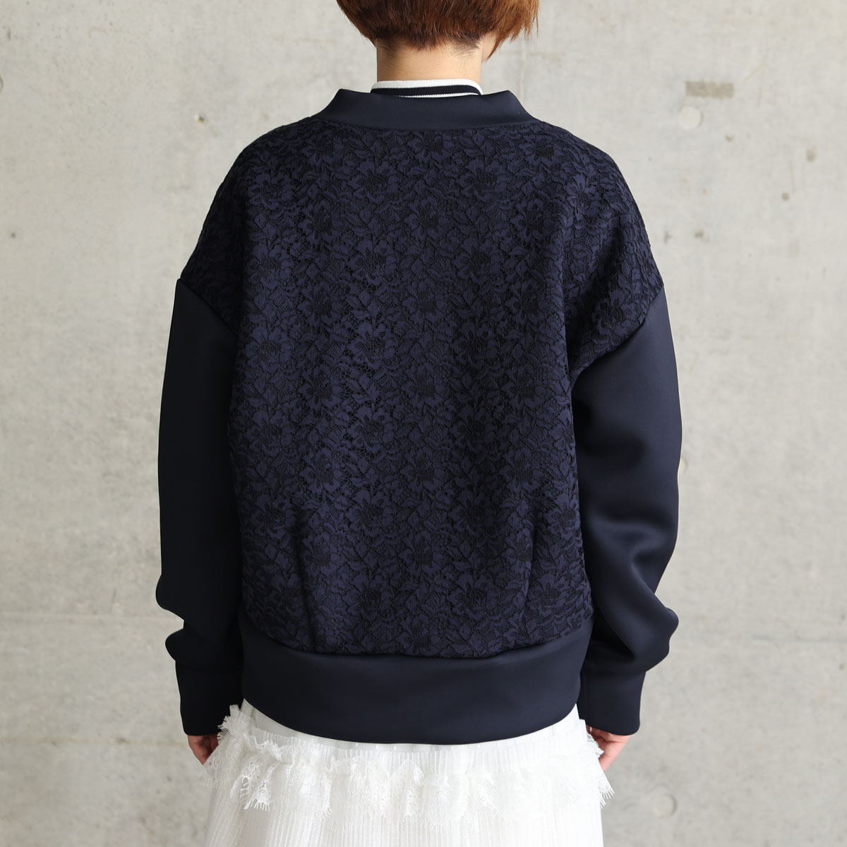 10月上旬お届け予定『Back lace』Cardigan 【全4色】の画像