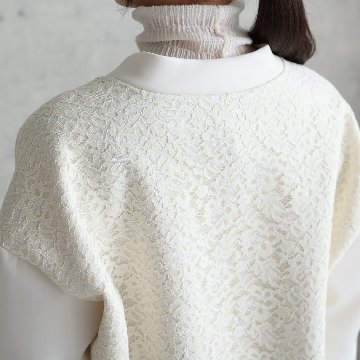 10月上旬お届け予定『Back lace』Cardigan 【全4色】の画像