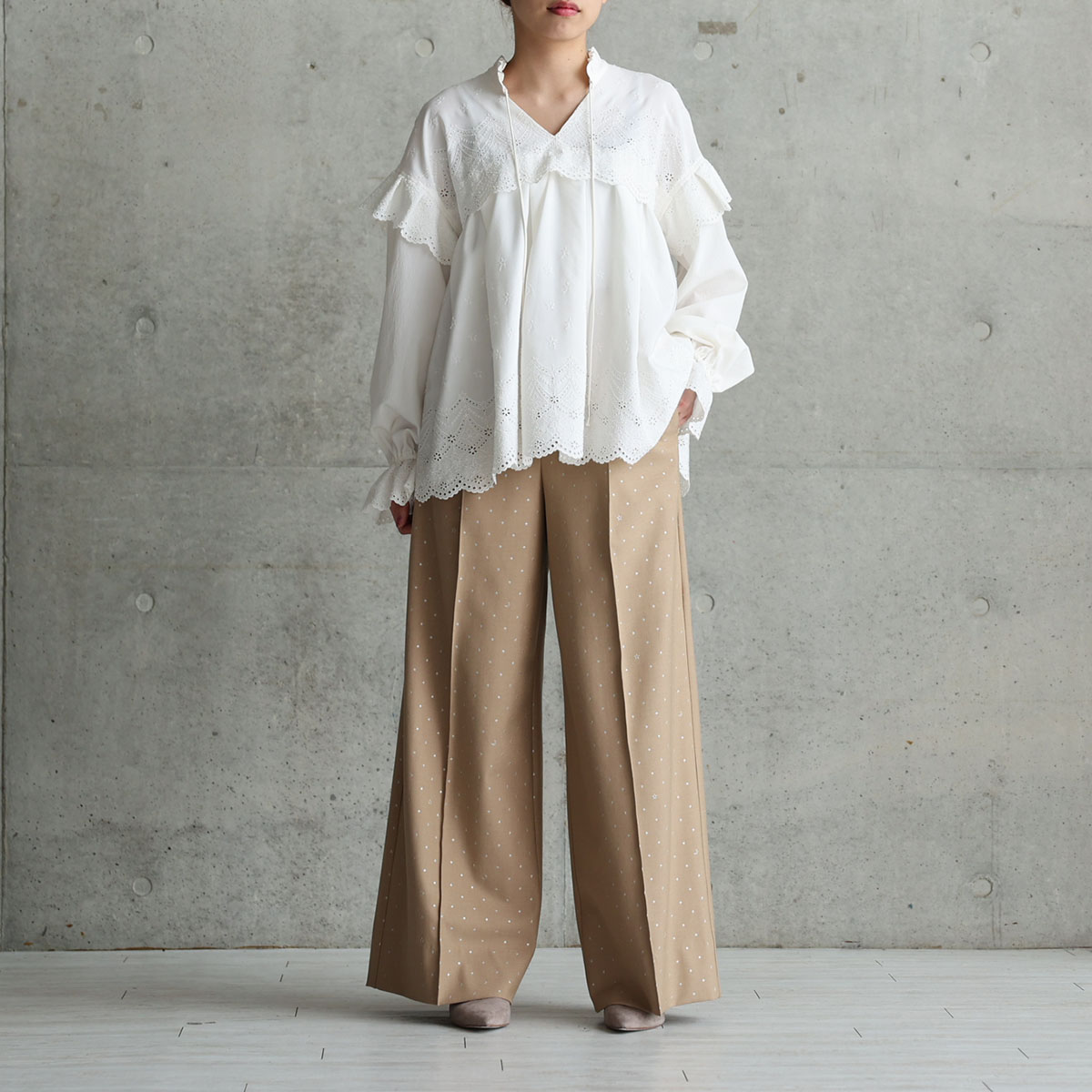 10月上旬お届け予定『Stella dot』 Wide pants【全3色】の画像