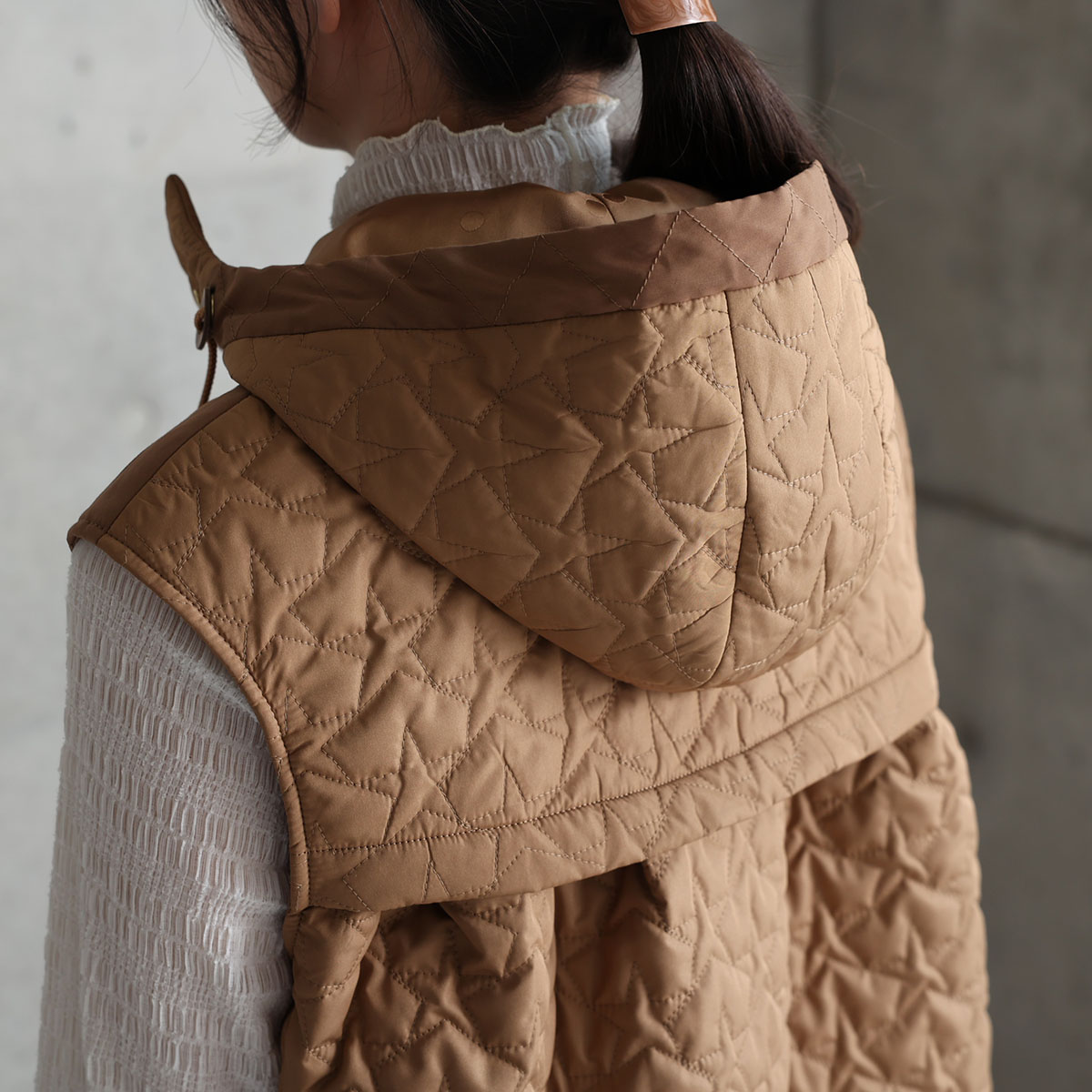 11月上旬お届け予定『Stella quilt』 2WAY gilet【全3色】の画像