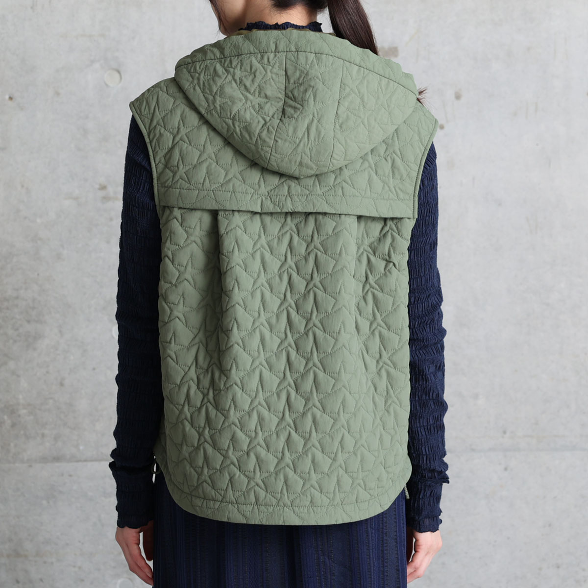 11月上旬お届け予定『Stella quilt』 2WAY gilet【全3色】の画像