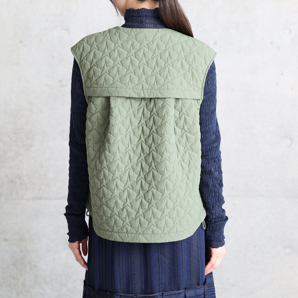 11月上旬お届け予定『Stella quilt』 2WAY gilet【全3色】の画像