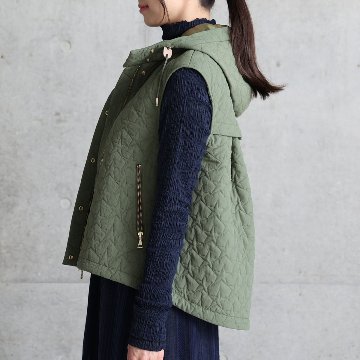 11月上旬お届け予定『Stella quilt』 2WAY gilet【全3色】の画像