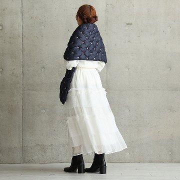 11月上旬お届け予定『Dot&pleats tulle』Tiered skirt【全3色】の画像