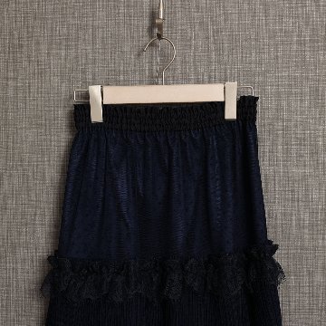 11月上旬お届け予定『Dot&pleats tulle』Tiered skirt【全3色】の画像