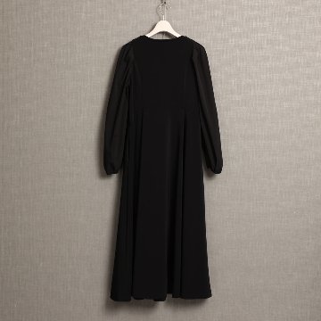 11月上旬お届け予定『Drape knit』 Long dress【全2色】の画像