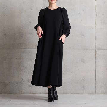 11月上旬お届け予定『Drape knit』 Long dress【全2色】の画像