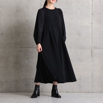 11月上旬お届け予定『Drape knit』 Long dress【全2色】の画像