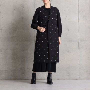 11月上旬お届け予定『Drape knit』 Long dress【全2色】の画像