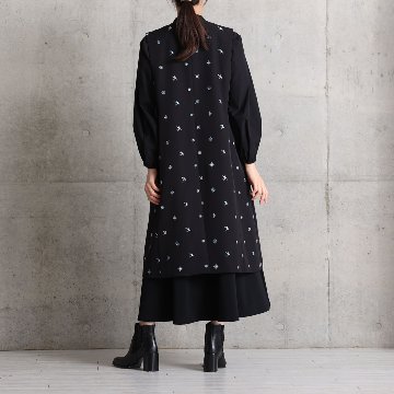 11月上旬お届け予定『Drape knit』 Long dress【全2色】の画像