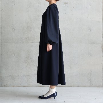 11月上旬お届け予定『Drape knit』 Long dress【全2色】の画像