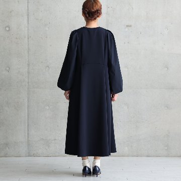 11月上旬お届け予定『Drape knit』 Long dress【全2色】の画像