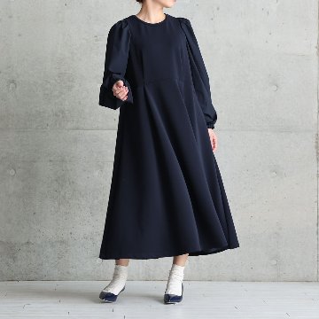 11月上旬お届け予定『Drape knit』 Long dress【全2色】の画像