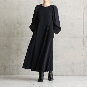 11月上旬お届け予定『Drape knit』 Long dress【全2色】の画像