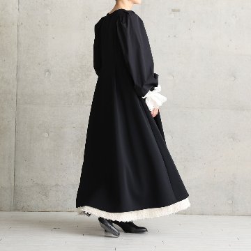 11月上旬お届け予定『Drape knit』 Long dress【全2色】の画像