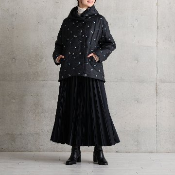 11月上旬お届け予定『Function satin pleats』 long skirt 【全4色】の画像