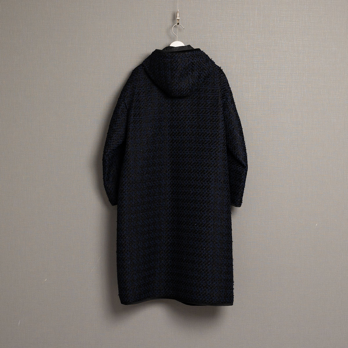 12月上旬届け予定『Tulle houndstooth tweed』2WAY Long Coat 【全2色】の画像