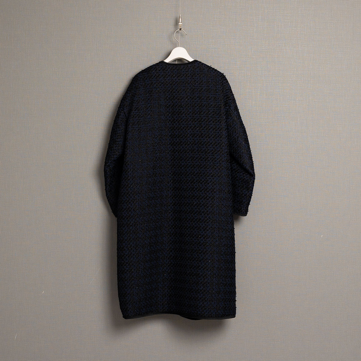 12月上旬届け予定『Tulle houndstooth tweed』2WAY Long Coat 【全2色】の画像