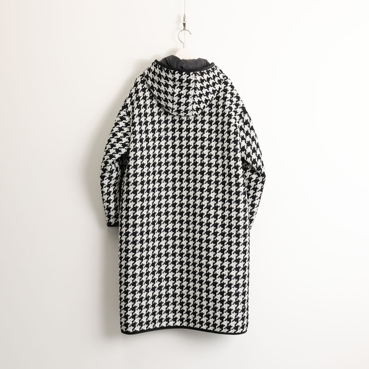 12月上旬届け予定『Tulle houndstooth tweed』2WAY Long Coat 【全2色】の画像