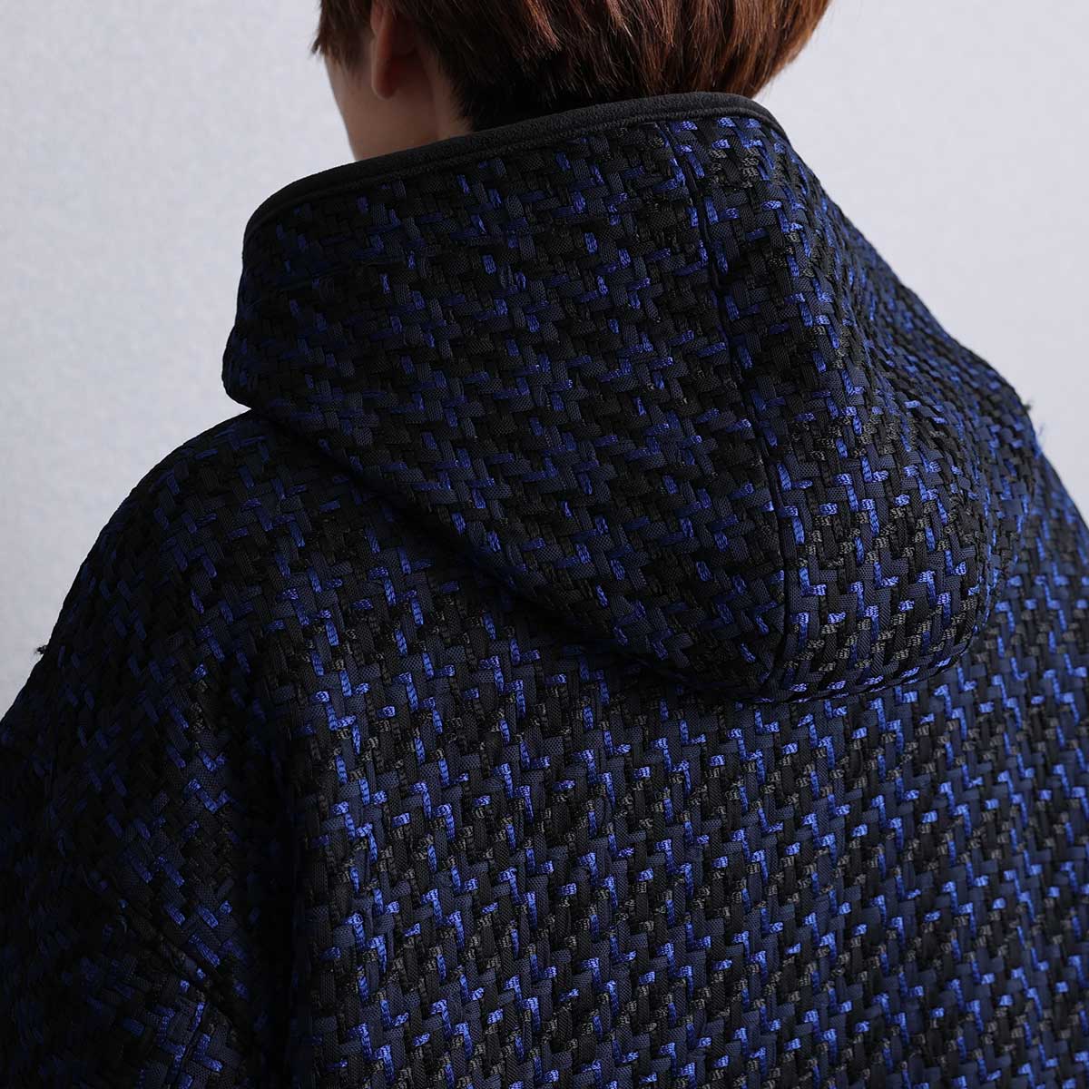 12月上旬届け予定『Tulle houndstooth tweed』2WAY Long Coat 【全2色】の画像