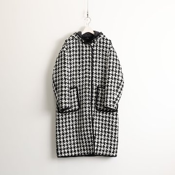 12月上旬届け予定『Tulle houndstooth tweed』2WAY Long Coat 【全2色】の画像