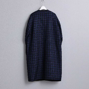 12月上旬届け予定『Tulle houndstooth tweed』2WAY Long Coat 【全2色】の画像