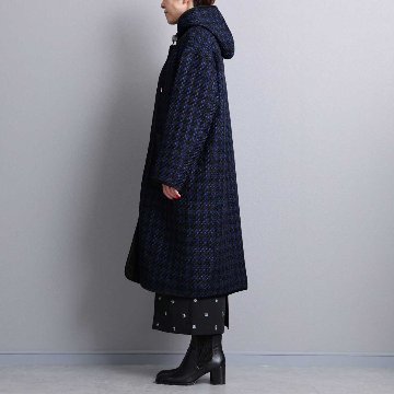 12月上旬届け予定『Tulle houndstooth tweed』2WAY Long Coat 【全2色】の画像