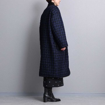 12月上旬届け予定『Tulle houndstooth tweed』2WAY Long Coat 【全2色】の画像