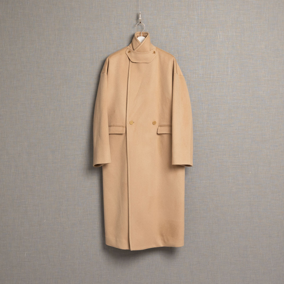 12月上旬お届け予定『Pure cashmere』 Over chester coat【全3色】の画像