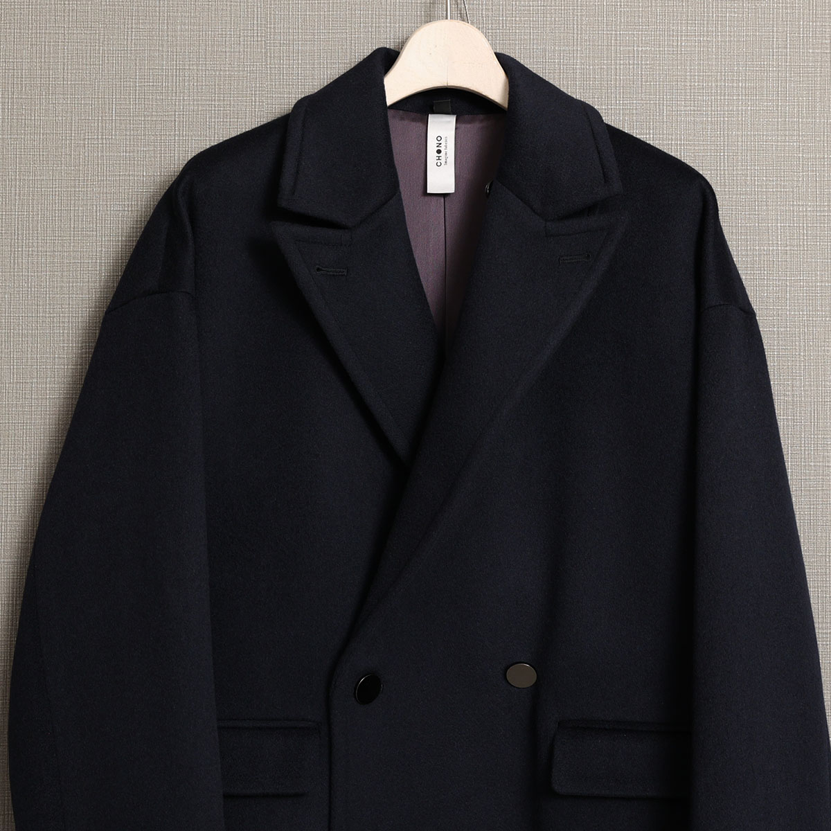 12月上旬お届け予定『Pure cashmere』 Over chester coat【全3色】の画像