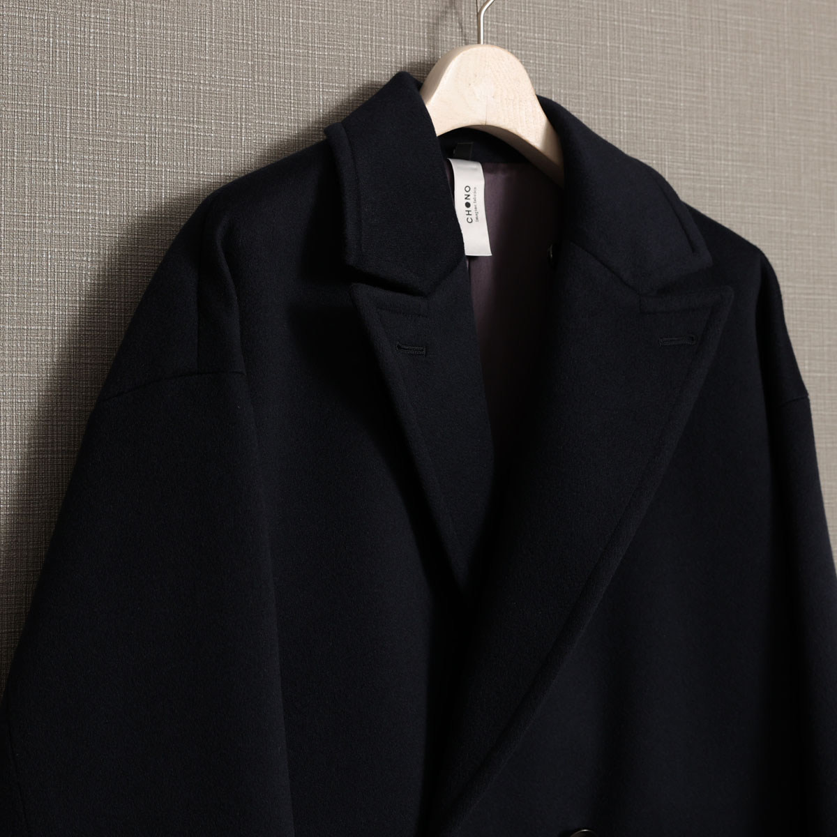 12月上旬お届け予定『Pure cashmere』 Over chester coat【全3色】の画像