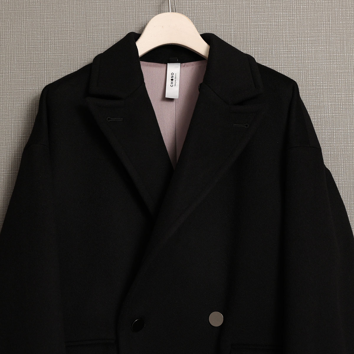 12月上旬お届け予定『Pure cashmere』 Over chester coat【全3色】の画像