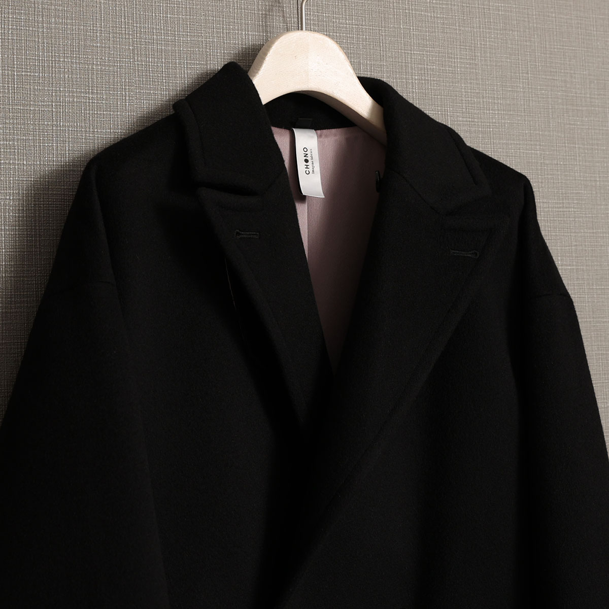 12月上旬お届け予定『Pure cashmere』 Over chester coat【全3色】の画像