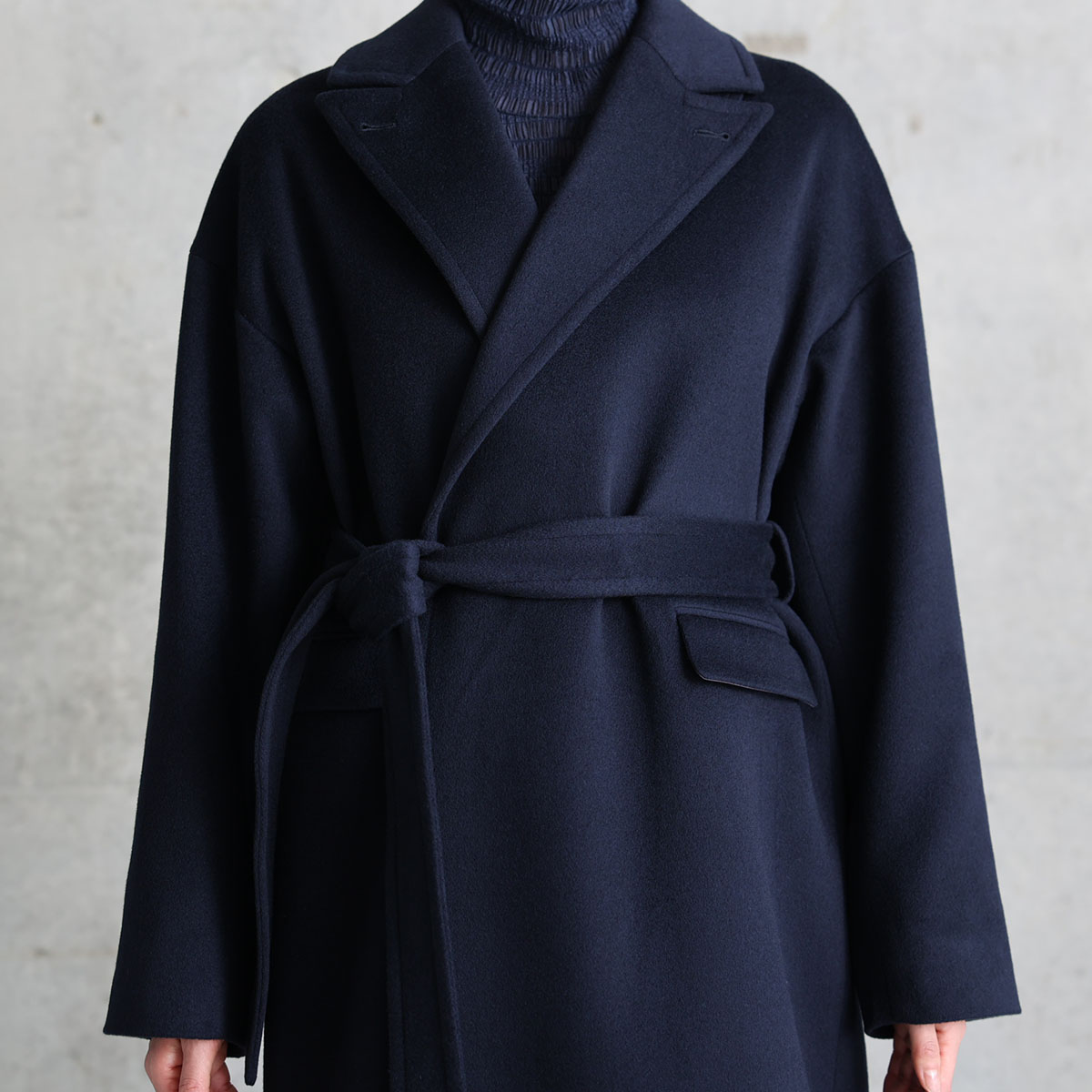 12月上旬お届け予定『Pure cashmere』 Over chester coat【全3色】の画像