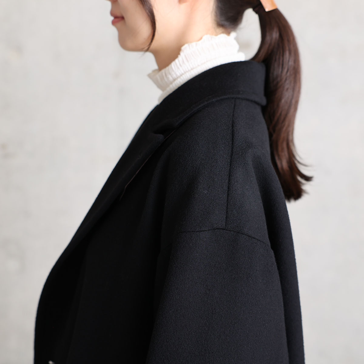 12月上旬お届け予定『Pure cashmere』 Over chester coat【全3色】の画像