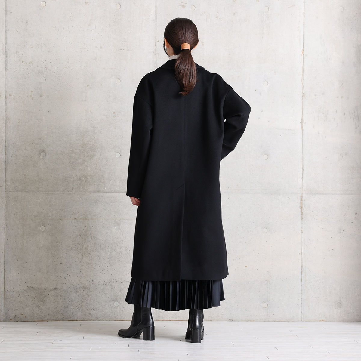 12月上旬お届け予定『Pure cashmere』 Over chester coat【全3色】の画像